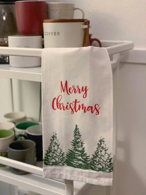 Christmas Tea Towel ~ Merry Christmas